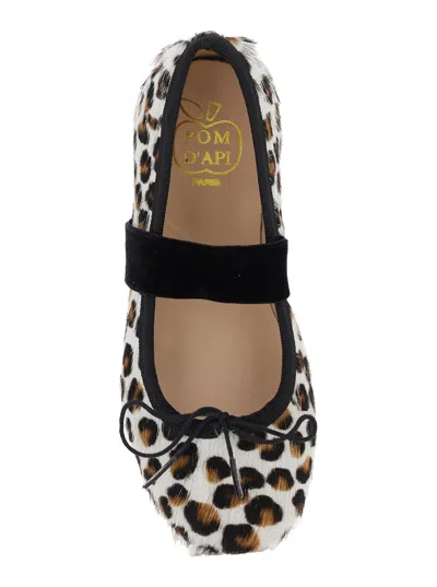 Pom D'api Leopard-print Rubber Ballet Flat In Multi
