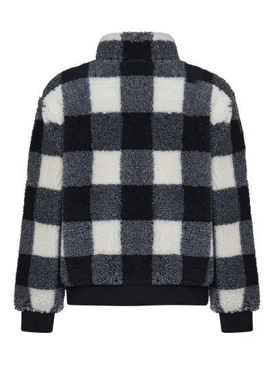 Givenchy Wool-blend Check-pattern Fleece Jacket In Blue