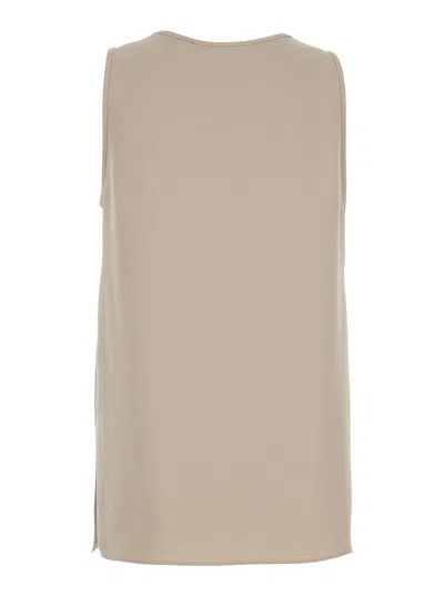 P.a.r.o.s.h . Lightweight Polyester Tank Top In Neutral