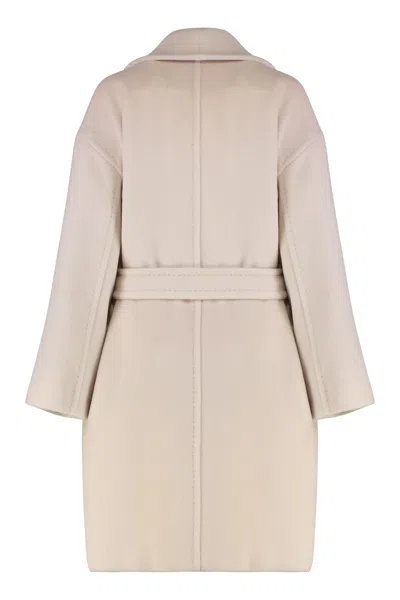 Max Mara Studio Coat In Beige