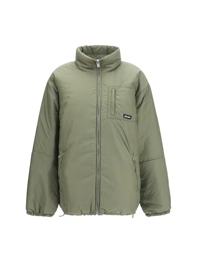 Miu Miu Goose Down Puffer Down Jacket In Green
