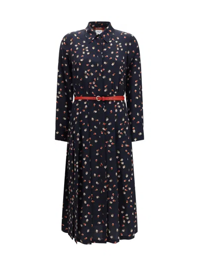 Max Mara Studio Dress In Navy