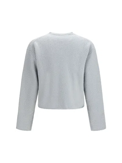 Rier Ribbed-knit V-neck Sweater In Blue