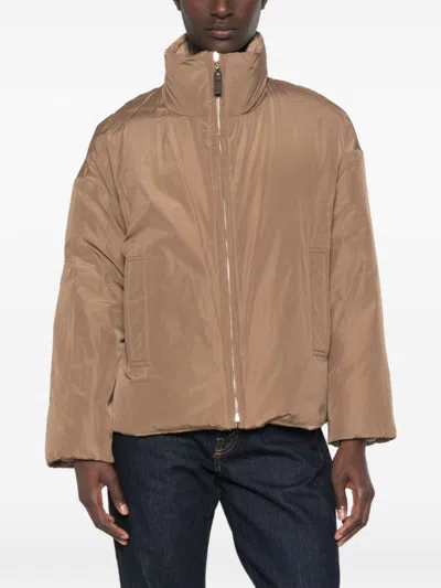 Max Mara Mtcmora Down Jacket In Beige