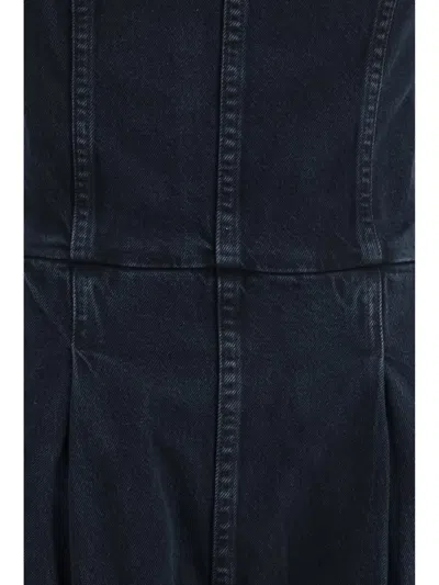 Agolde Agyness Strapless Jumpsuit In Illusion In Blue