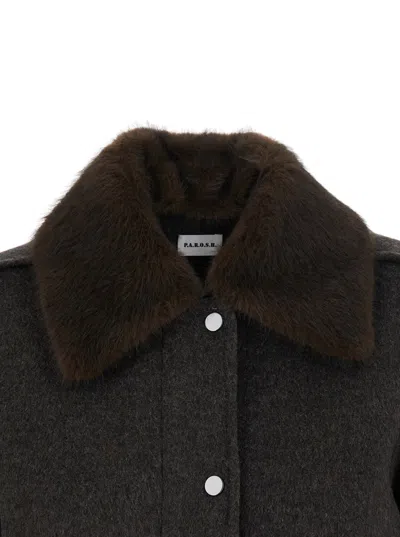 P.a.r.o.s.h . Wool Coat In Brown