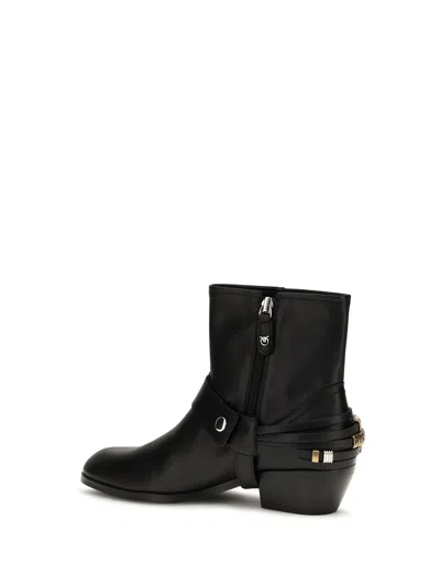 Pinko Removable Harness Detail Ankle Boot In Multi
