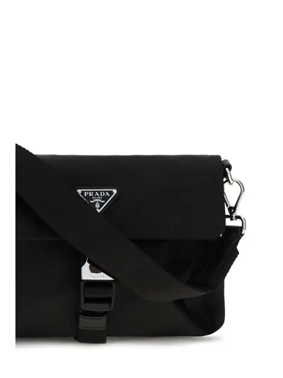 Prada Re-nylon Card Case In Black