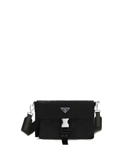 Prada Re-nylon Card Case In Black