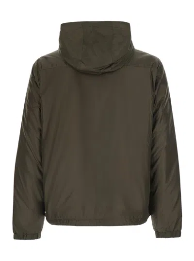 Aspesi Hooded Zip-up Jacket In Green