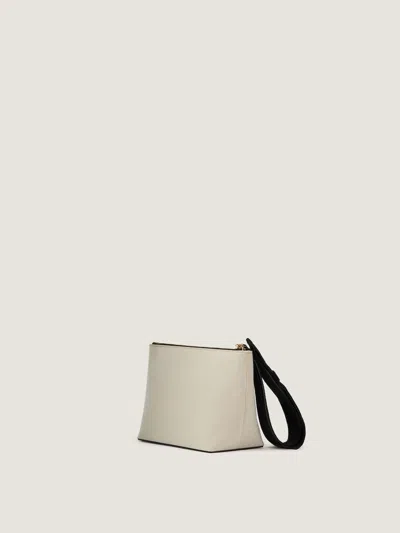 Givenchy Logo-print Canvas Clutch In Beige
