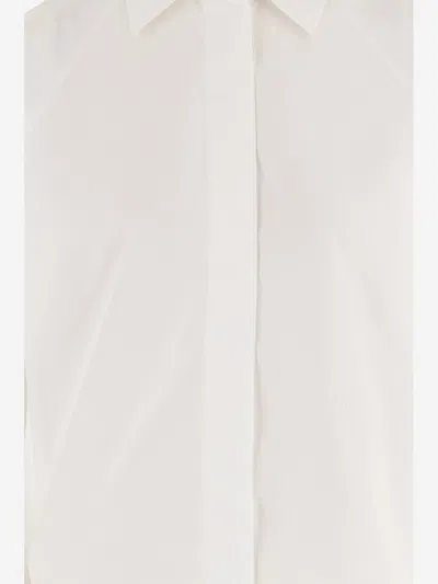 Patou Organic Cotton With Tied Sleeves Blouse In Neutral
