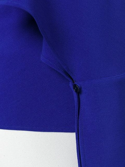 Shop Stella Mccartney Drape Sleeve Blouse - Blue