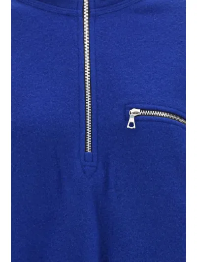Rier Polar Wool-fleece Half-zip Sweatshirt In Blue