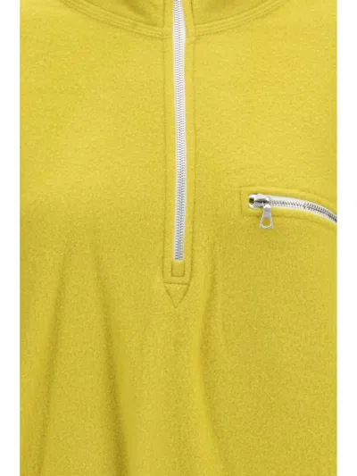 Rier Giacca Polar Con Zip A Collo Alto In Yellow