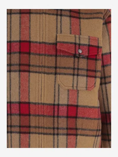 Woolrich Wool-blend Check Pattern Shirt In Multi