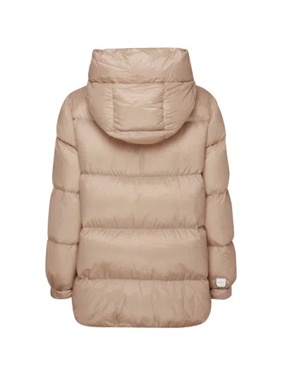 Max Mara Seia Down Jacket In Beige