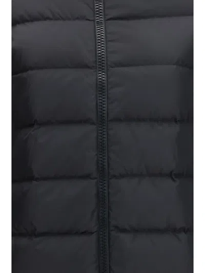 Herno Hooded Polyester Puffer Down Jacket In Black