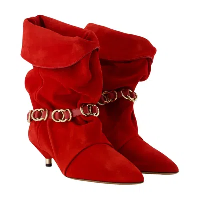 Isabel Marant Ankle Boot In Red