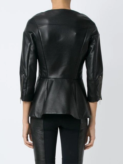 Shop Gloria Coelho Leather Jacket