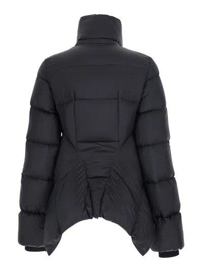 Rick Owens Down Jacket In Black