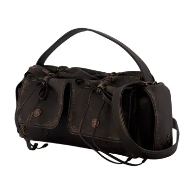 Acne Studios Multipocket Shoulder Bag In Brown