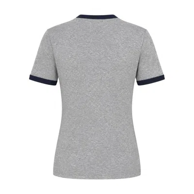 Samsoe & Samsoe Sabond Logo-print T-shirt In Gray
