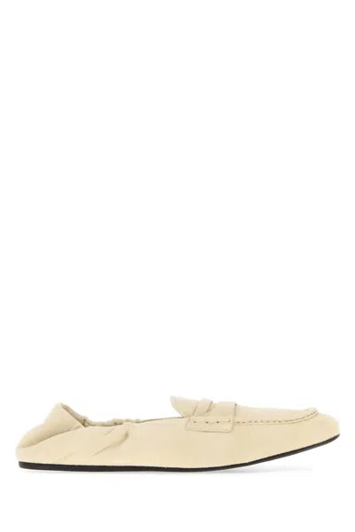 Miu Miu Suede Loafers In Multi