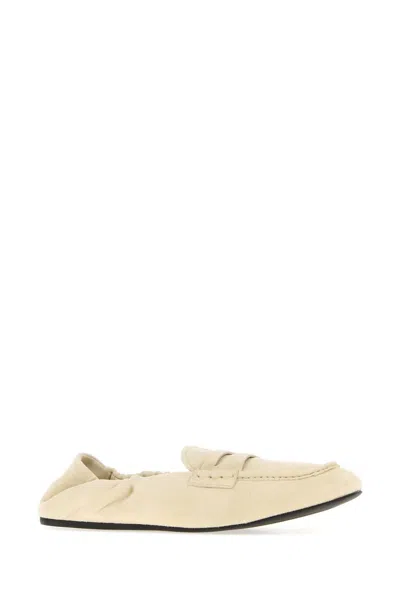 Miu Miu Suede Loafers In Multi