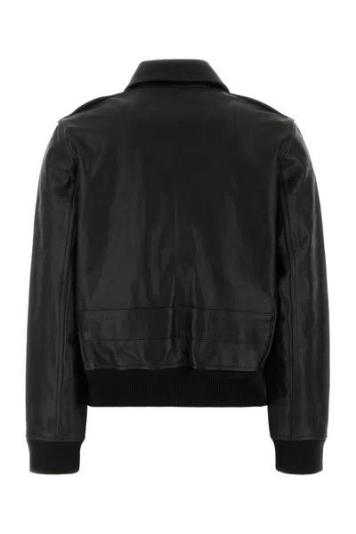 A.p.c. Gaelle Leather Jacket In Black
