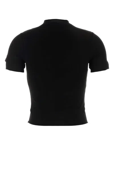 Maison Margiela Cupro Elastane T-shirt In Black