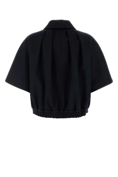 Max Mara Dream Shawl In Navy