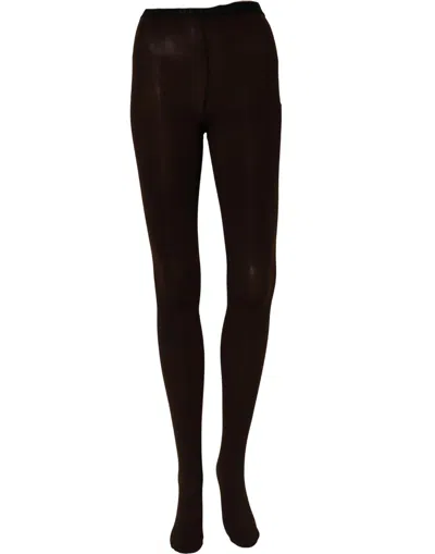 Dolce & Gabbana Nylon-elastane Tights In Brown