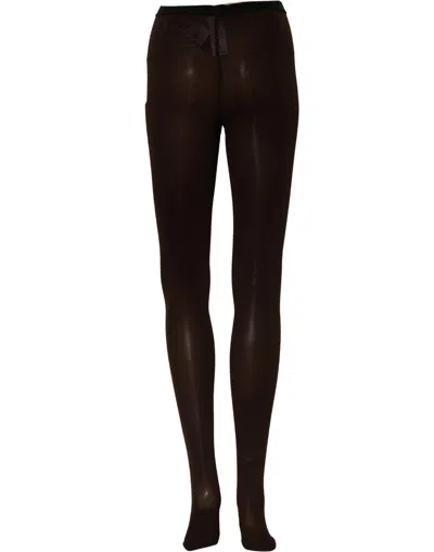 Dolce & Gabbana Nylon-elastane Tights In Brown