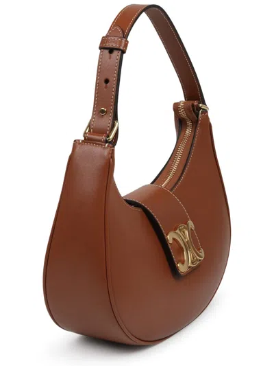 Celine Shoulder Bag In Brown