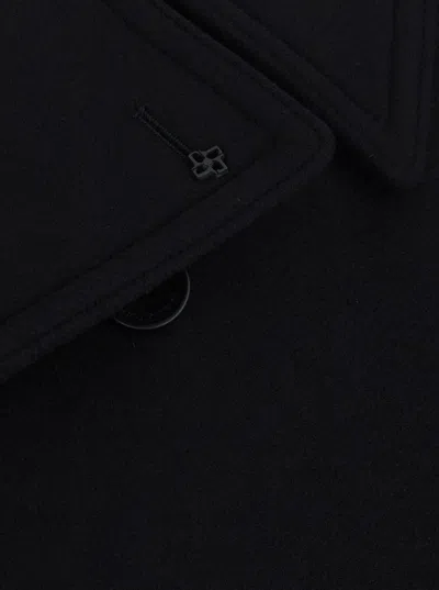 Tagliatore Double-breasted Coat In Black