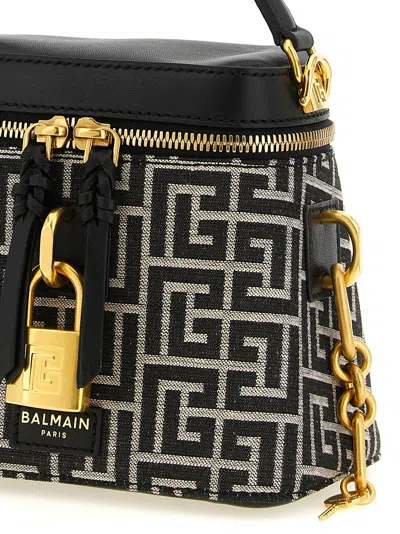 Balmain Top Handle Bag In Black
