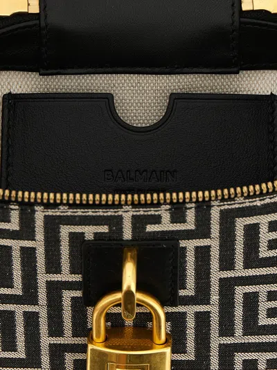 Balmain Top Handle Bag In Black