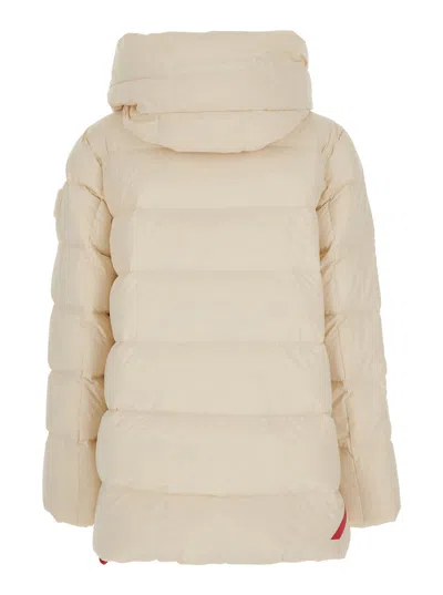 After Label Padded Single-breasted Coat In Brown