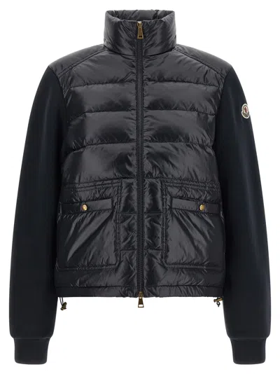 Moncler Quilted Polyamide Down Jacket In Black