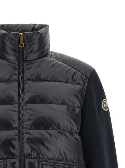 Moncler Quilted Polyamide Down Jacket In Black
