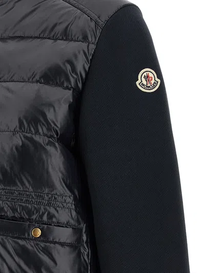 Moncler Quilted Polyamide Down Jacket In Black
