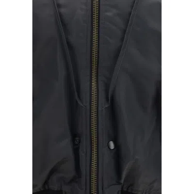 Maison Margiela Nylon Blend Bomber Jacket With Polyester Lining In Blue