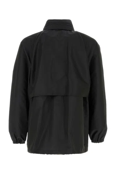 Saint Laurent Robe Down Jacket In Black