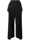 ROLAND MOURET cropped wide leg trousers,DRYCLEANONLY