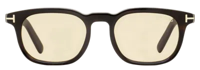 Tom Ford Alternative Fit Rectangular-frame Sunglasses In Brown