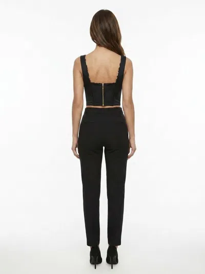 Dolce & Gabbana Structured Corset Bodysuit In Black