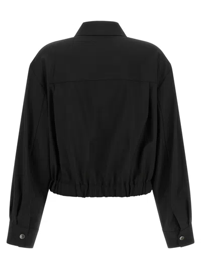 Max Mara Virgin Wool Jacket In Black