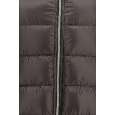 Herno Quilted Midi Down Down Jacket In Gray