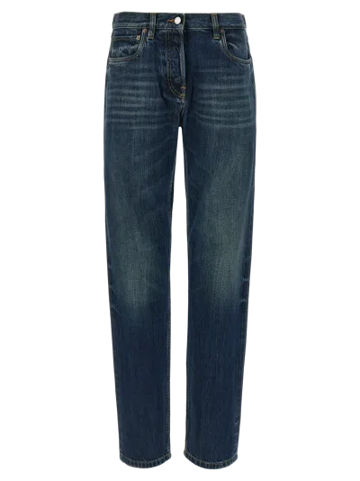 Prada Cotton Straight-leg Jeans In Blue